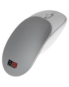 2B (MO307) 2.4G Wireless Mouse With Movable Cover - White*Silver