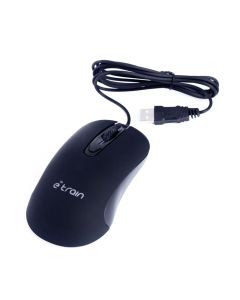E-train (MO662) Wired Mouse 1000-1600 DPI with Switchable Button - Black