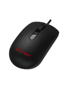 E-Train Wired Mouse - Black