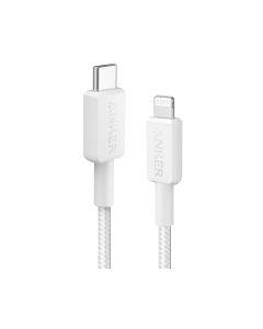 Anker 322 USB-C to Lightning Cable 3ft Braided A81B5H21 - White