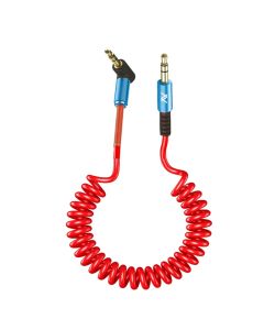 L'AVVENTO (MP327) AUX Coiled Audio Cable - Red