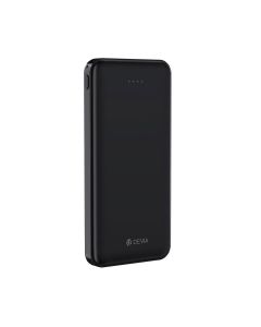 Devia EP095 Kintone Series Power Bank 10000mAh Dual Input & Output Input Micro 5V 2A Type-C 5V 2A Output 5V 2A Included 30cm Micro Cable - Black