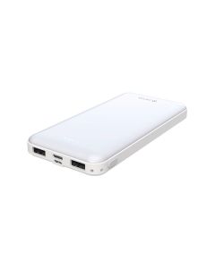 Devia EP095 Kintone Series Power Bank 10000mAh Dual Input & Output Input Micro 5V 2A Type-C 5V 2A Output 5V 2A Included 30cm Micro Cable - White