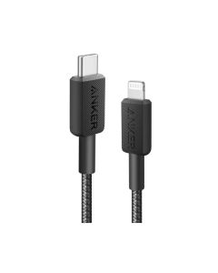 Anker 322 USB-C to Lightning Cable 6ft Braided A81B6H11 - Black