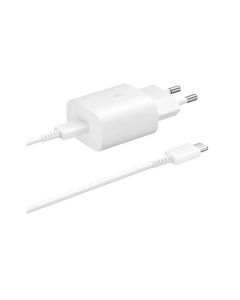 Samsung 25W PD Charger 2pin USB-C Cable 1M - White