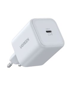 يوجرين شاحن حائط USB-C بقوة 45 وات يدعم الشحن السريع - أبيض