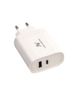 L'AVVENTO (MP555) Home Charger 36W QC3/PD with Type-C Cable 60W - White