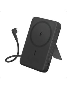 Anker Power Bank 10000 mAh Magnetic BuiltIn USB C Cable - A1685H11 - Black