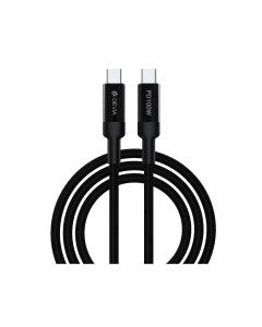 Devia EC309 Type-C Cable Extreme Speed 100W PD Support Fast Charging for All Laptops & Phones in Market 1.5M - Black