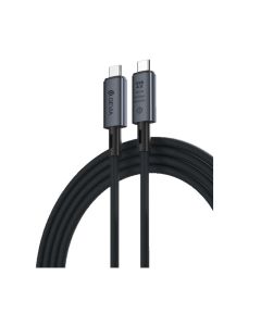 Cable - كابل - ديفيا EC641 كابل USB4.0 سرعة فائقة 40 جيجا، 240 وات، 8K 60 هرتز، 1 متر - أسود