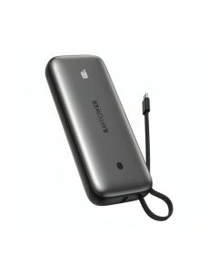 RavPower RP-PB1224 Pro Pioneer Power Bank 20000mah 30W 3-Port Built-In USB-C PD - Silver Gray