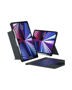 WIWU Mag Touch Keyboard Case For iPad Pro 11 2024 (Arabic+ English) - Black