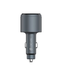 Devia Extreme Speed Dual USB + Type-C Fast Car Charger 116W - Black