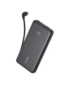 Anker Zolo Power Bank 20000mAh 22.5W Built-In USB-C Cable - A110EH11 - Black