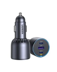 UGREEN Car Charger PD 3-Port 2-USB 75W - Gray