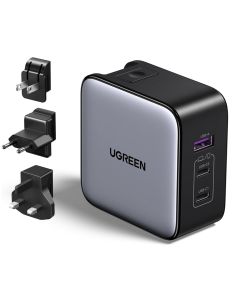 UGREEN Wall Charger Nexode Pro 2x USB-C & 1x USB-A 65W X753 - Gray