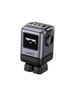 يوجرين شاحن بقوة 100 وات 4 مداخل روبوت GaN موديل X688 Uno RG - رمادي