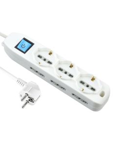 I lock Power Strip 9 Outlets with Switch 16 A - White