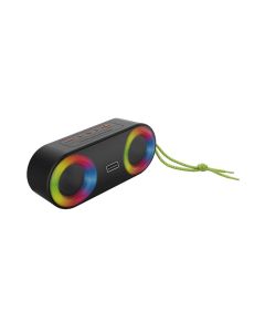 L'AVVENTO (SP315) LED Speaker IPX5 5W*2 3000mAh USB TF AUX Rope Handle - Black