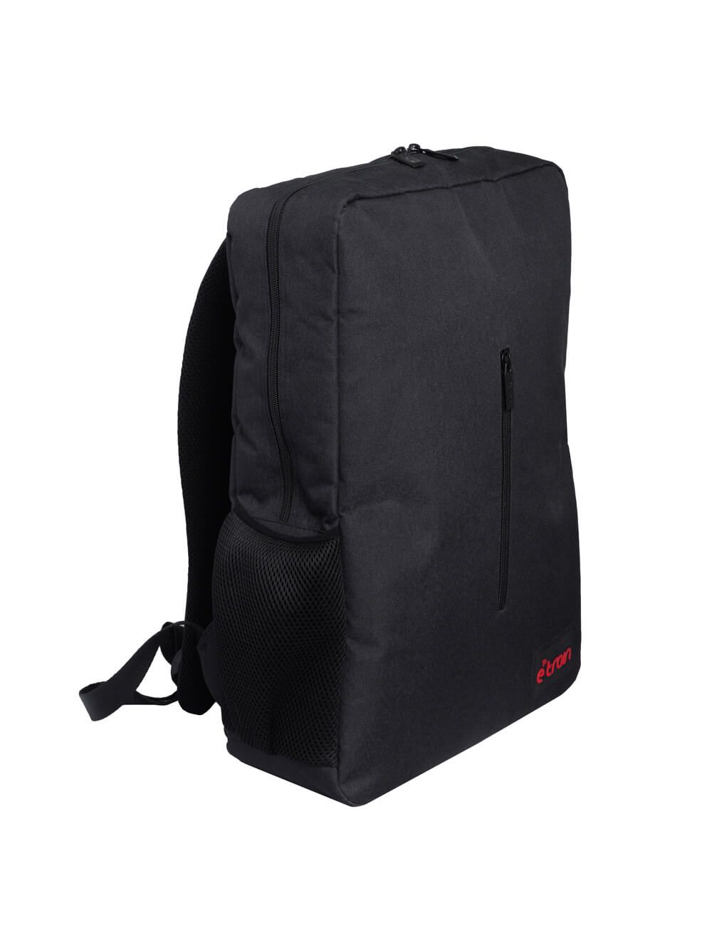 E-TRAIN BG90B Laptop Backpack in black durable nylon material