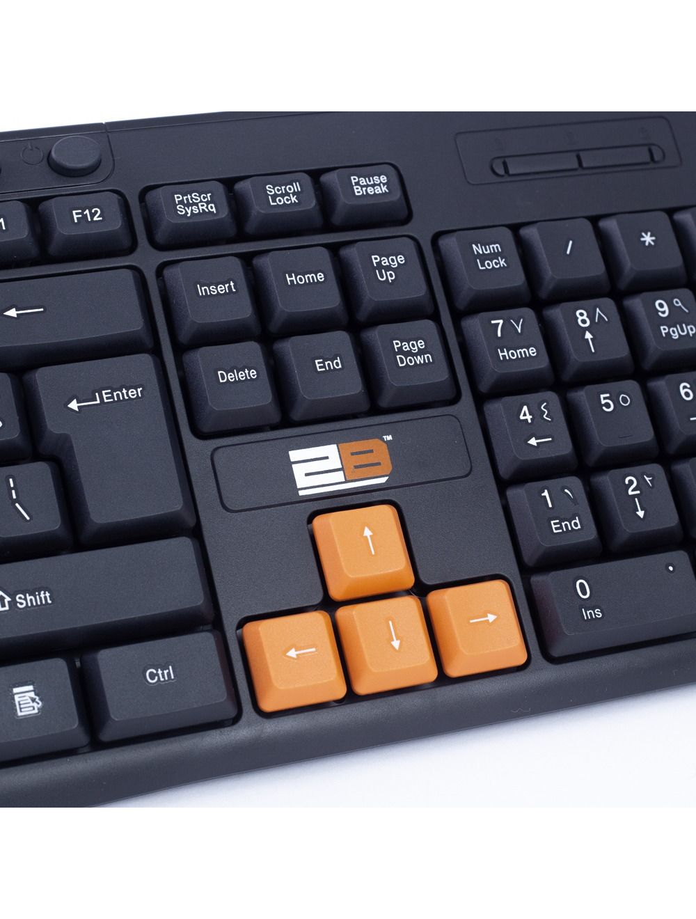 لوحة مفاتيح توبي KB445 مع مفاتيح وسائط متعددة للتحكم السريع