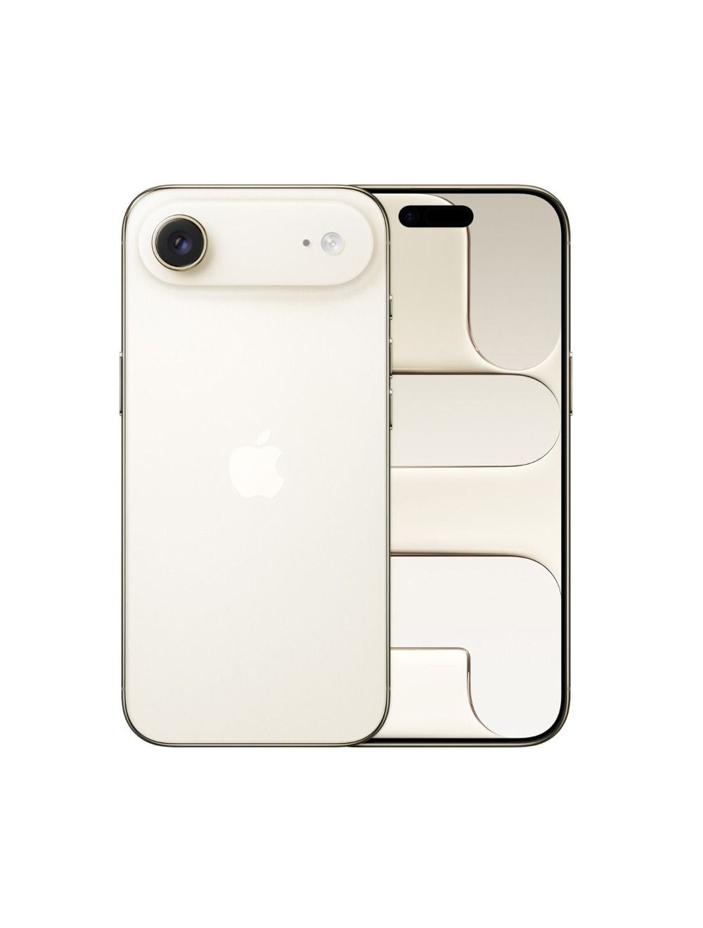 Apple iPhone Air slim design in light gold titanium frame