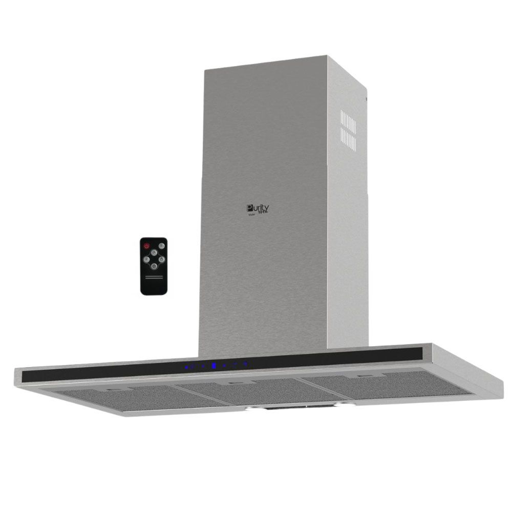 Purity TS Pro Plus Pyramid Kitchen Hood 90cm - 1000 m³/h Suction Power - Grey - TS Pro Plus