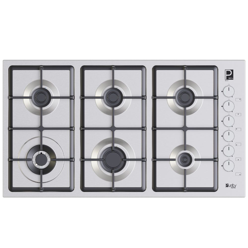Purity Built-in Gas Hob 90cm - 6 Burners - Inox - HPT903S