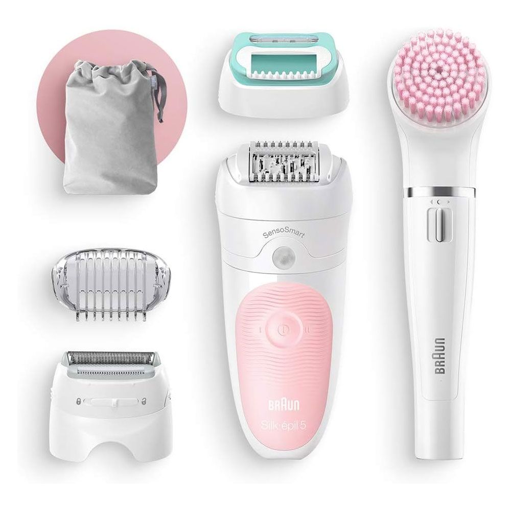 Braun Silk-épil Beauty Set 5 5/875 BS Wet & Dry Epilator With 3 Extras Incl. Braun FaceSpa