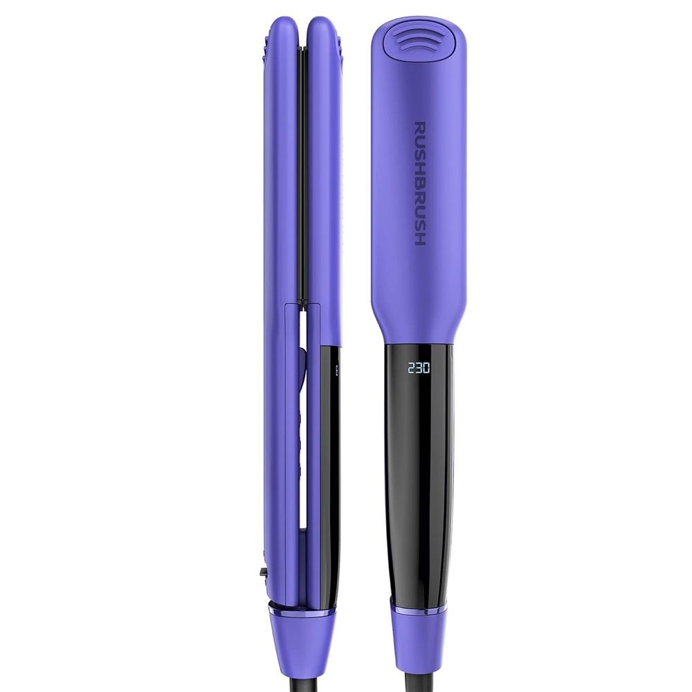 Rush Brush X1 Infra Straightener- infrared, 230c - 5 Heat level, Ceramtic Plate - Purple - 59624