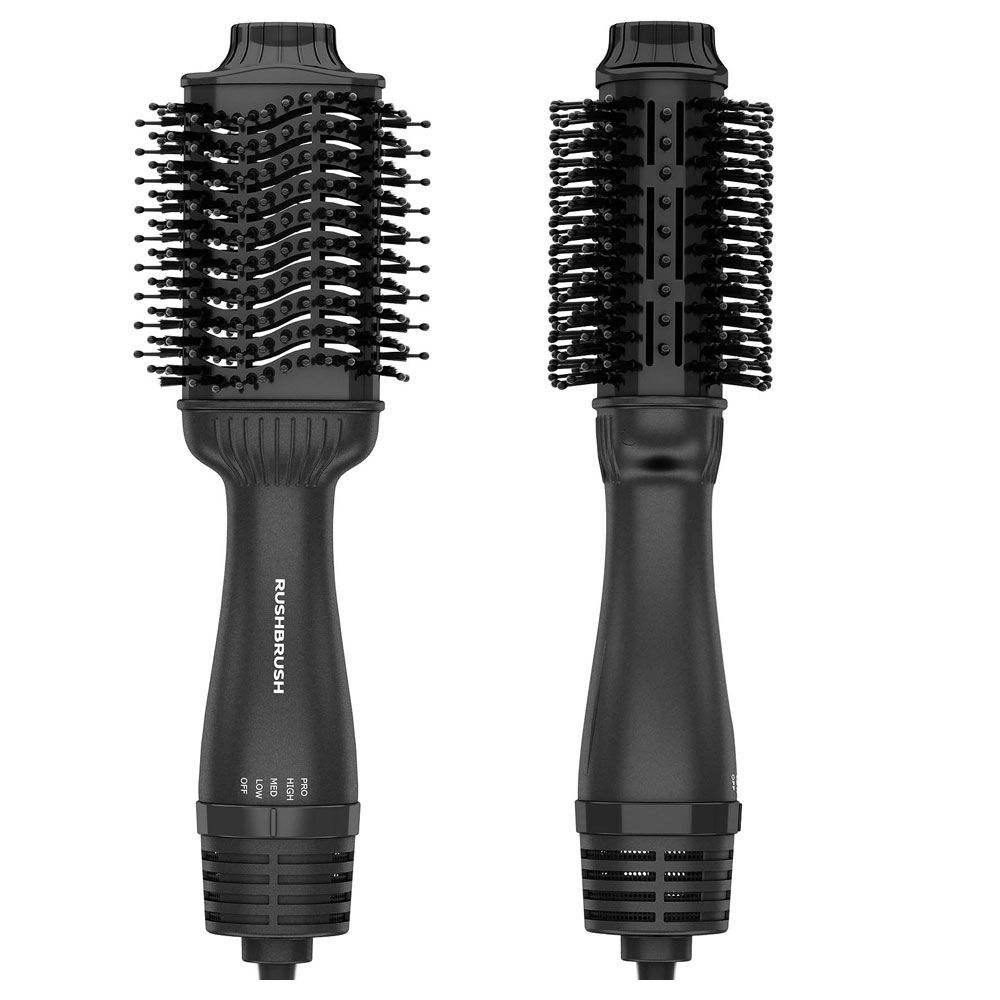 Rush Brush V3 Pro Hair Straightener - Black - 4642