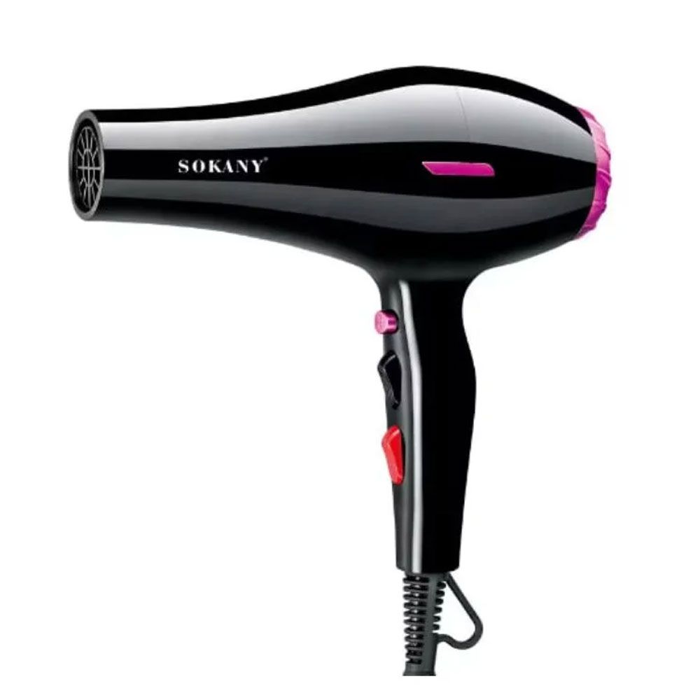 Sokany Hair Dryer 2400 Watts - Black - SK14002