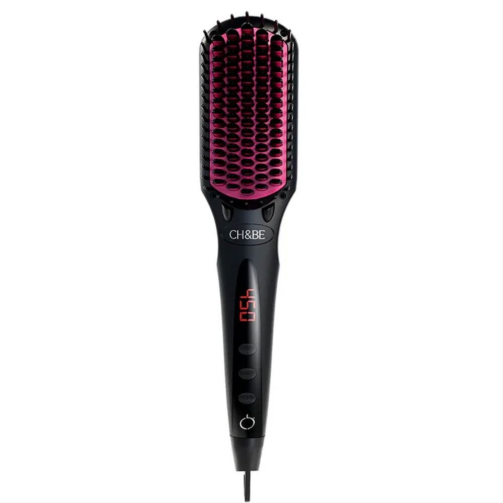 CH&BE Ionic Hair Straightener Brush, 230 °C -  Black - CHH09
