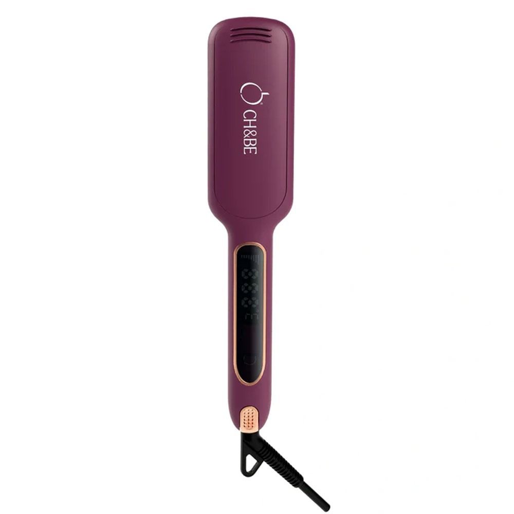 CH&BE Wide Straightener Digital Hair Straightener, 60 Watt - 230 Celsius - Violet - CB_S04