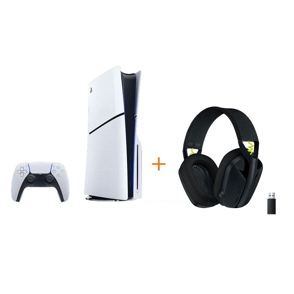 Sony Playstation 5 Standard Slim + Logitech G435 Lightspeed Wireless RGB Gaming Headset