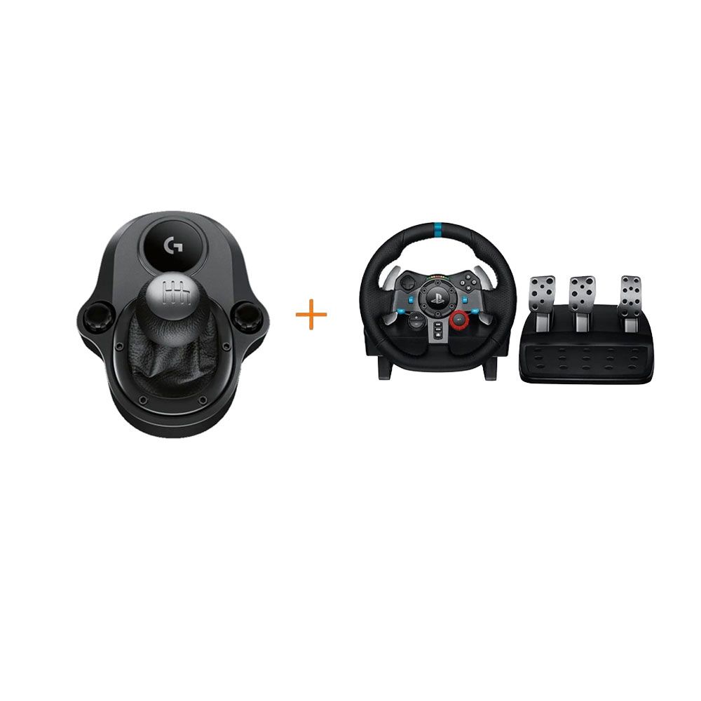 Logitech Driving Force Shifter For G923 G29 and G920 Racing Wheels + Logitech Driving Force Racing Wheel