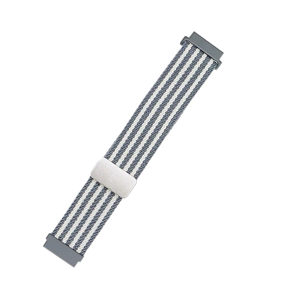 Nylon Trail Loop Strap For 22mm Watches With Magnetic Folding Buckle For Huawei / Xiaomi / Amazfit / Chinese watches - Grey