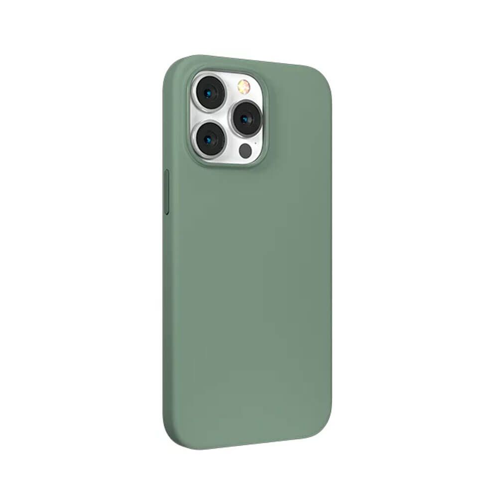 Devia Back Cover for iPhone 14 / 13 Nature Series Silicone Magnetic Case (6.1) - Green