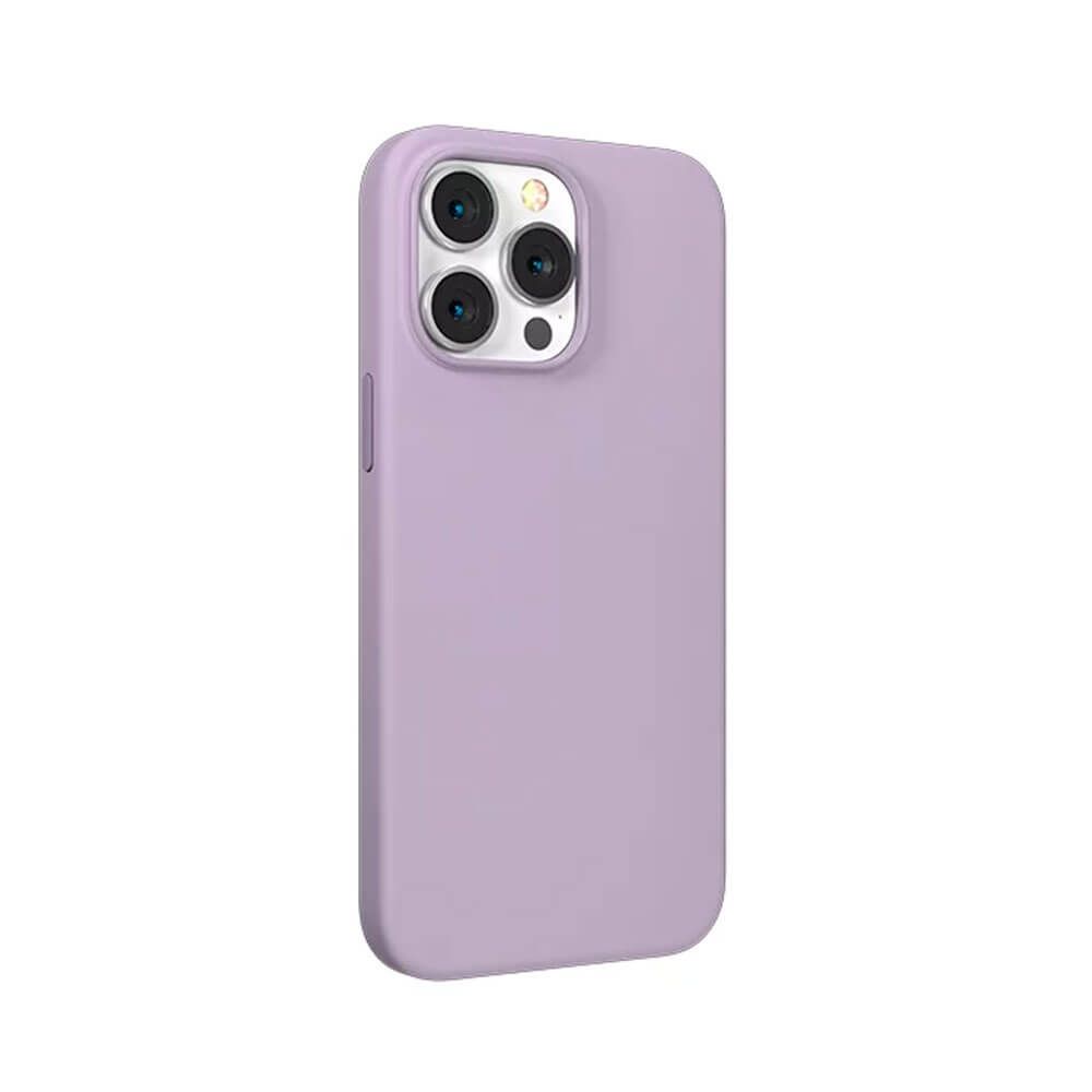 Devia Back Cover for iPhone 14 Pro Max Nature Series Silicone Magnetic Case  (6.7) - Purple