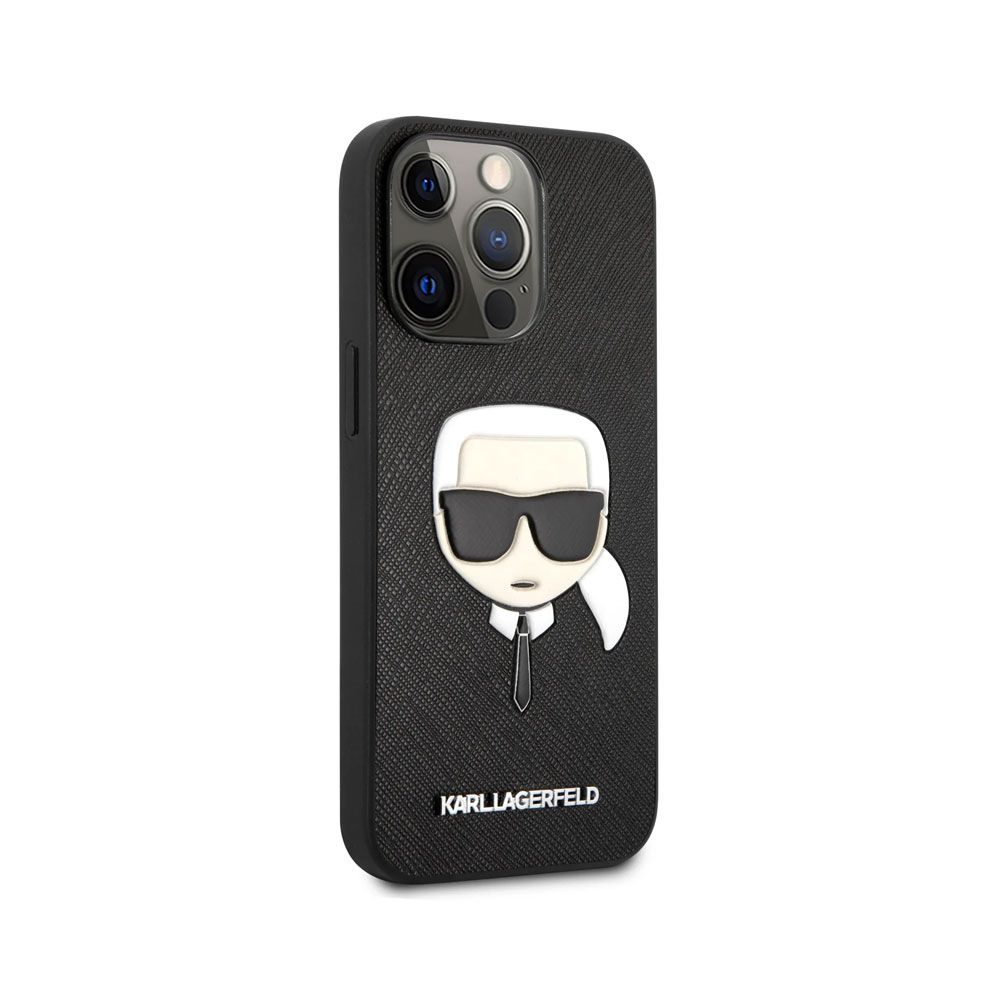 Custodia Rigida Karl Lagerfeld Per IPhone 13 6,1'', Modello Karl & Choupette, Colore Nero, Materiale TPU/PC - 2