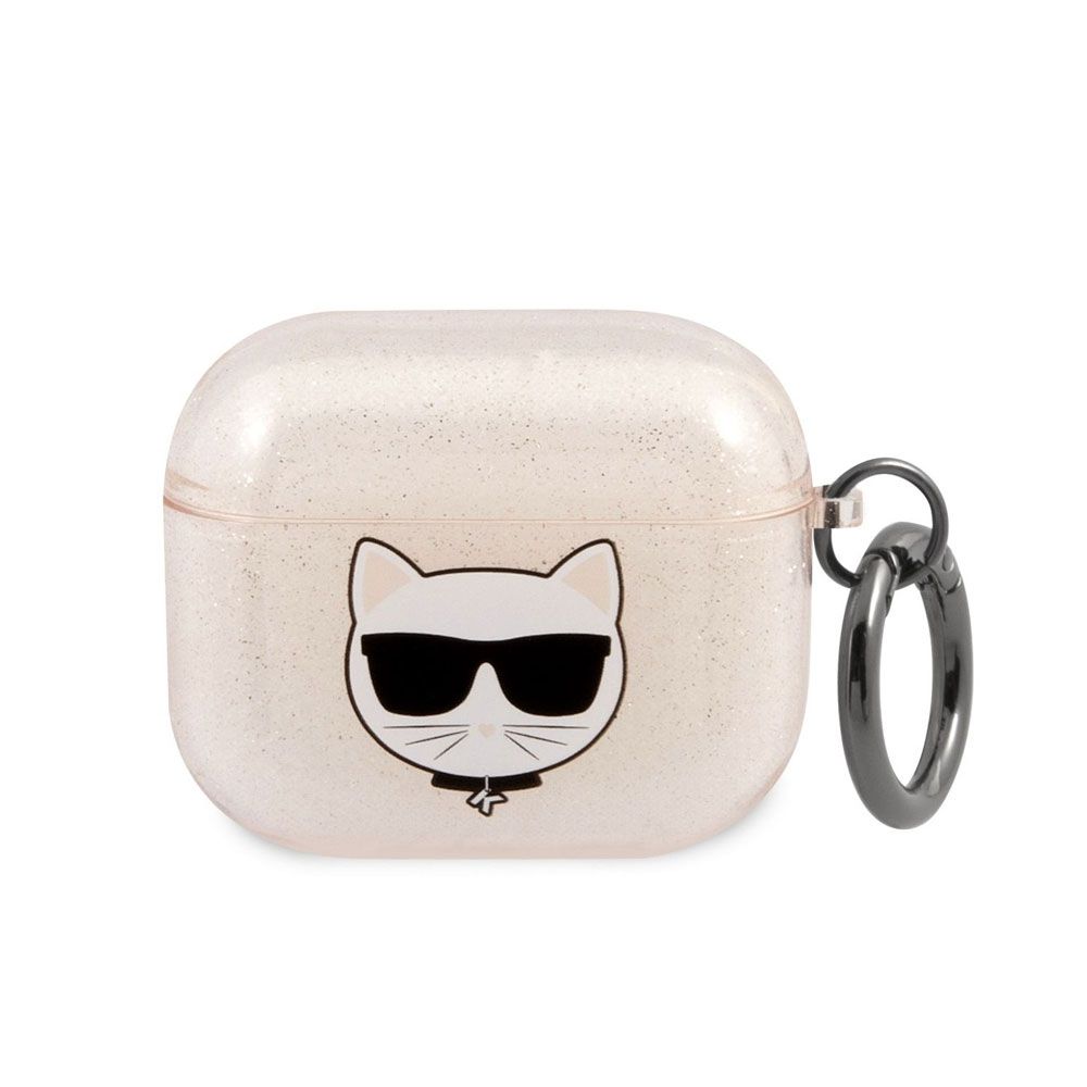 Karl Lagerfeld Cover Glitter Choupette For AirPods 3 - Gold