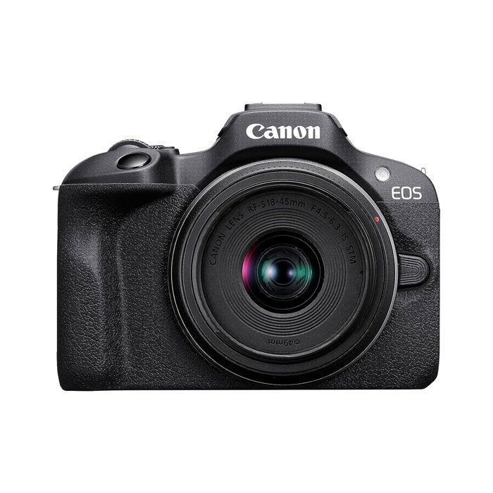 Canon Digital Camera EOS R100 - Black + RFS 18-45 S EU26 Lens