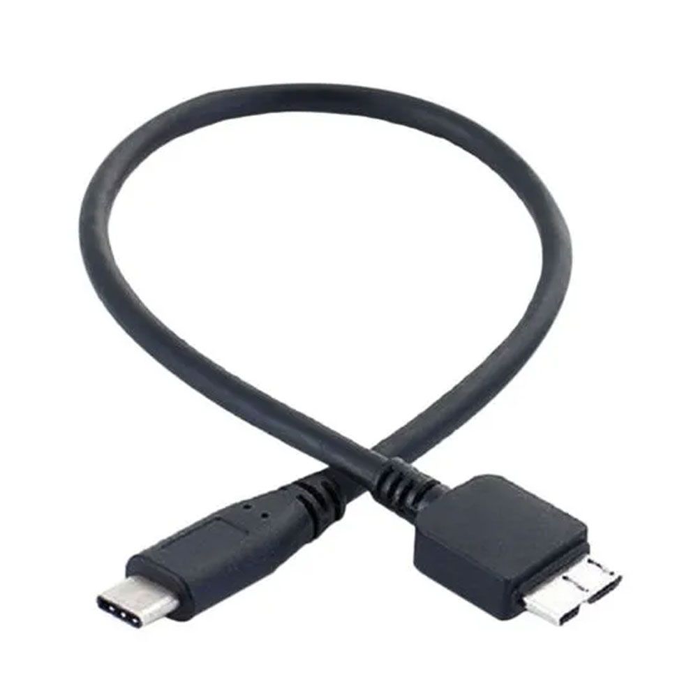 2B (DC363) Hard Disc Cable, Usb3.0 Type-C To Micro USB-B 60cm - Black