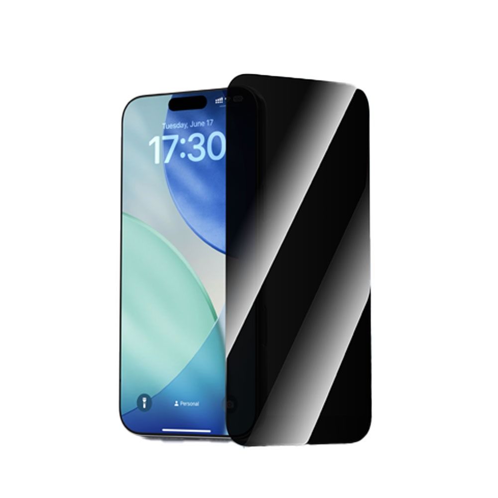 Devia Van Series Full Screen Privacy Tempered Glass With Assist Tool For iPhone 17 - Black
