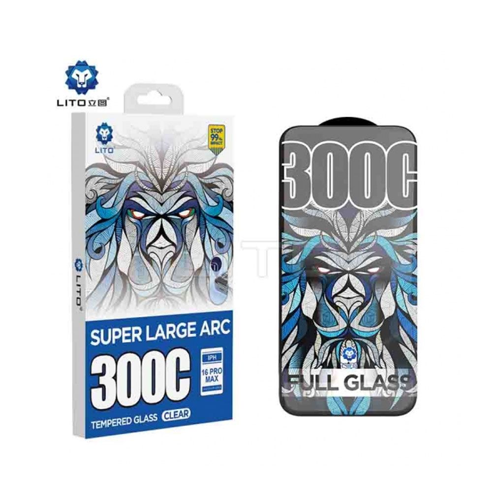 Lito 300c Super Large ARC Tempered Glass Screen Protector For iPhone 13/13 Pro / 14 - Clear