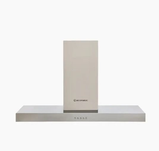Ecomatic T Kitchen Hood 90 Cm With 1000m³/h Suction Power - Silver - H910TB
