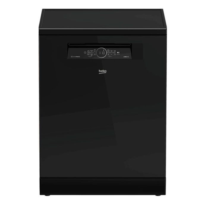Beko Dishwasher 60 cm 15 Set 6 Programs Glass Hygiene Inverter - Black - Model BDFN36531GB