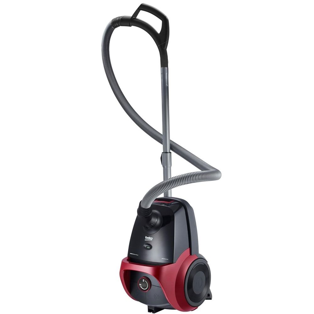 Beko Vacuum Cleaner 1800 Watt - 4.5 Liter Dust Bag - 330 Air Watt Suction Power - Black*Red - VCC 54320 WP