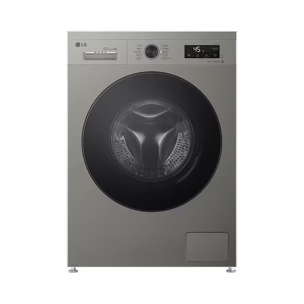 LG Washing Machine 9Kg Front Loading - Inverter - Platinum Silver - F4Y2VYGYP