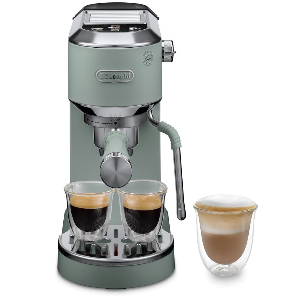 De'Longhi Dedica Duo Espresso Machine With Cold Brew 1 Liter - 1450 watts - Green - EC890.GR